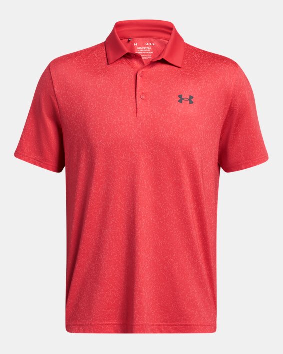 Men's UA Playoff 3.0 Coral Jacquard Polo in Red image number 4